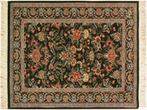 handmade Traditional Gasvin Green Pink Hand Knotted RECTANGLE 100% WOOL area rug 2x4